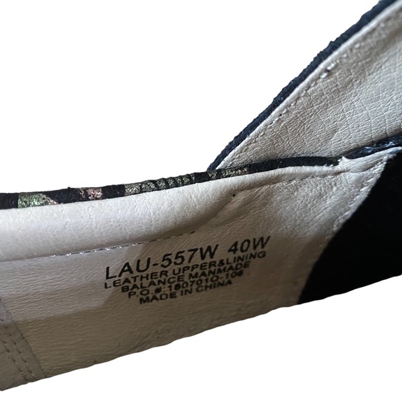 Alegria Lauryn Regal Gold Copper Floral Print Clog Shoes Back - Picture 5 of 7